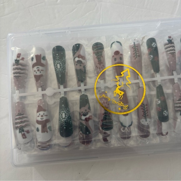 Imsohot 144 Nails Christmas Press on Nails Long NEW - Picture 2 of 3